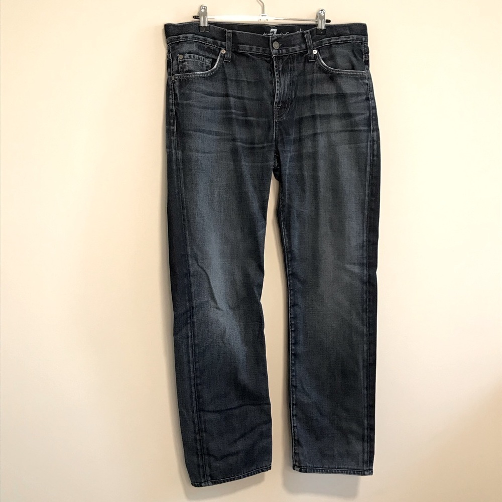 7 for all Mankind "Slimmy Jean" Dark Wash Size 34 - Picture 3 of 12